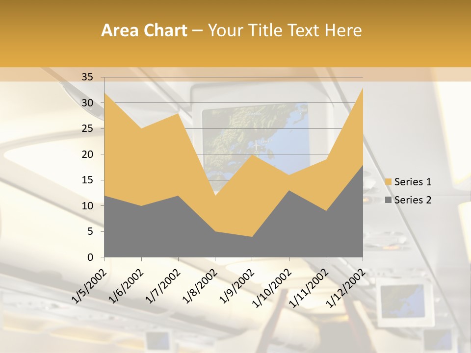 Airplane Sit Seat PowerPoint Template