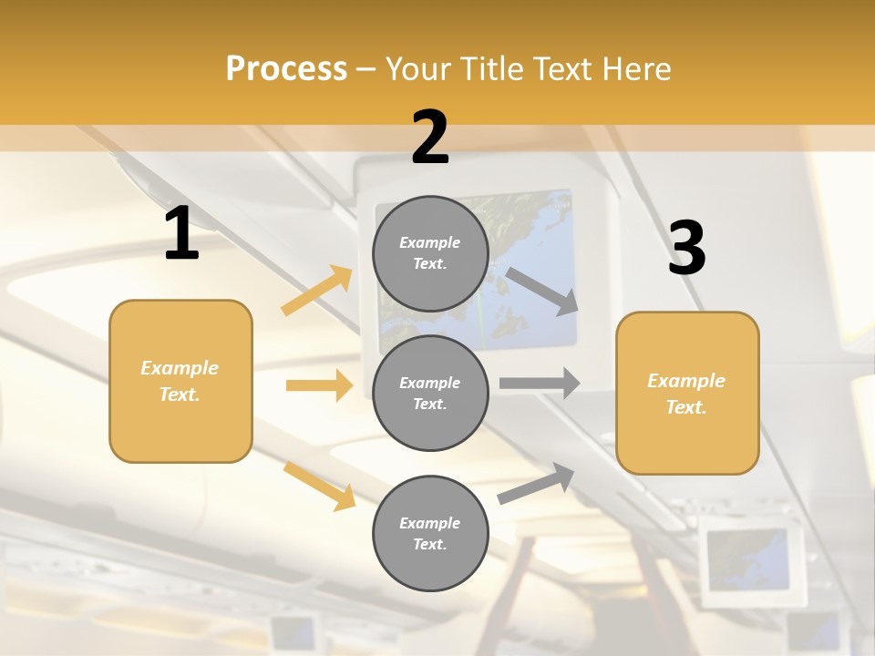 Airplane Sit Seat PowerPoint Template