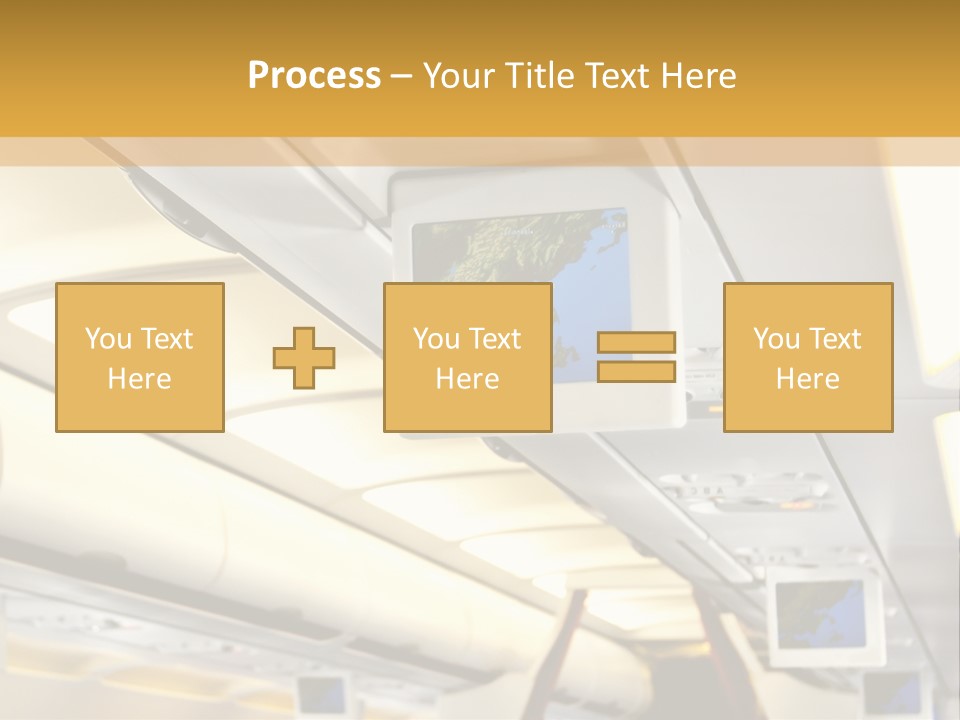 Airplane Sit Seat PowerPoint Template