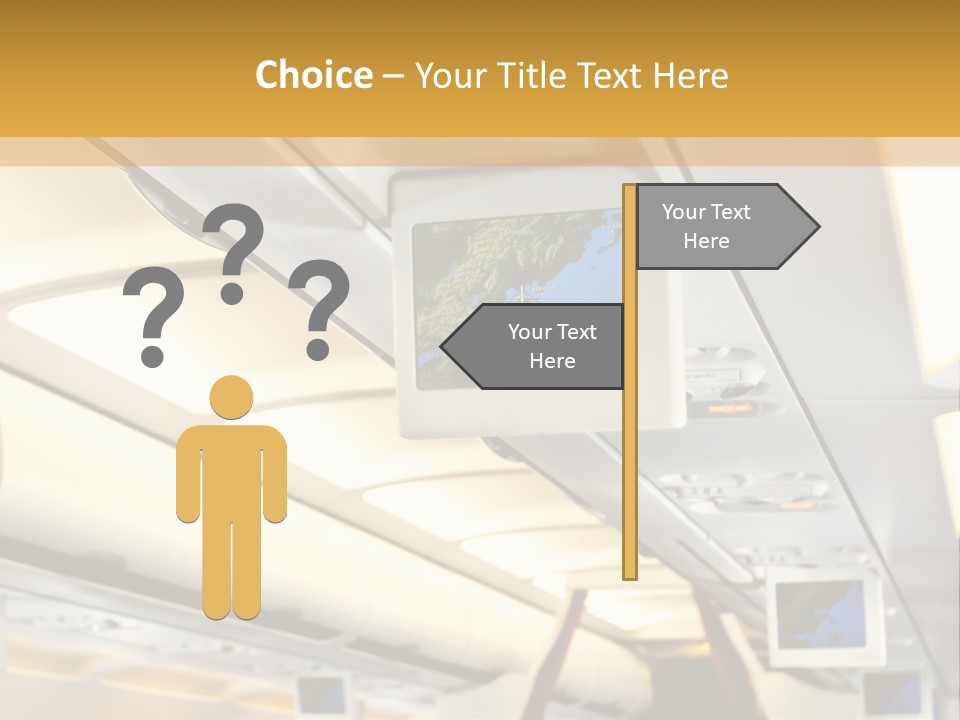Airplane Sit Seat PowerPoint Template