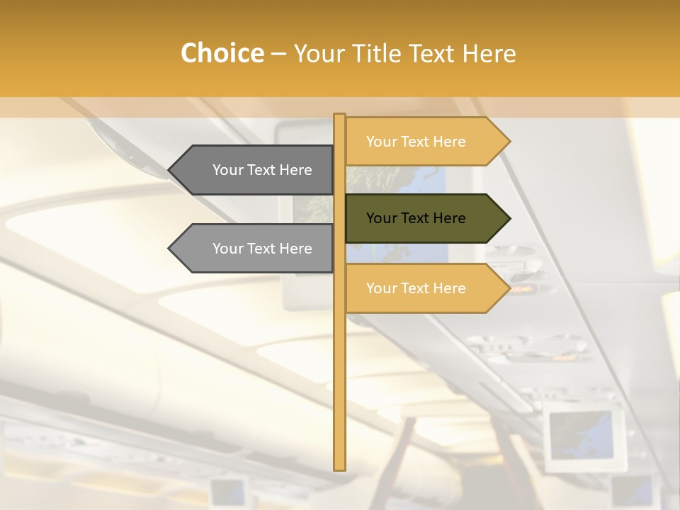 Airplane Sit Seat PowerPoint Template