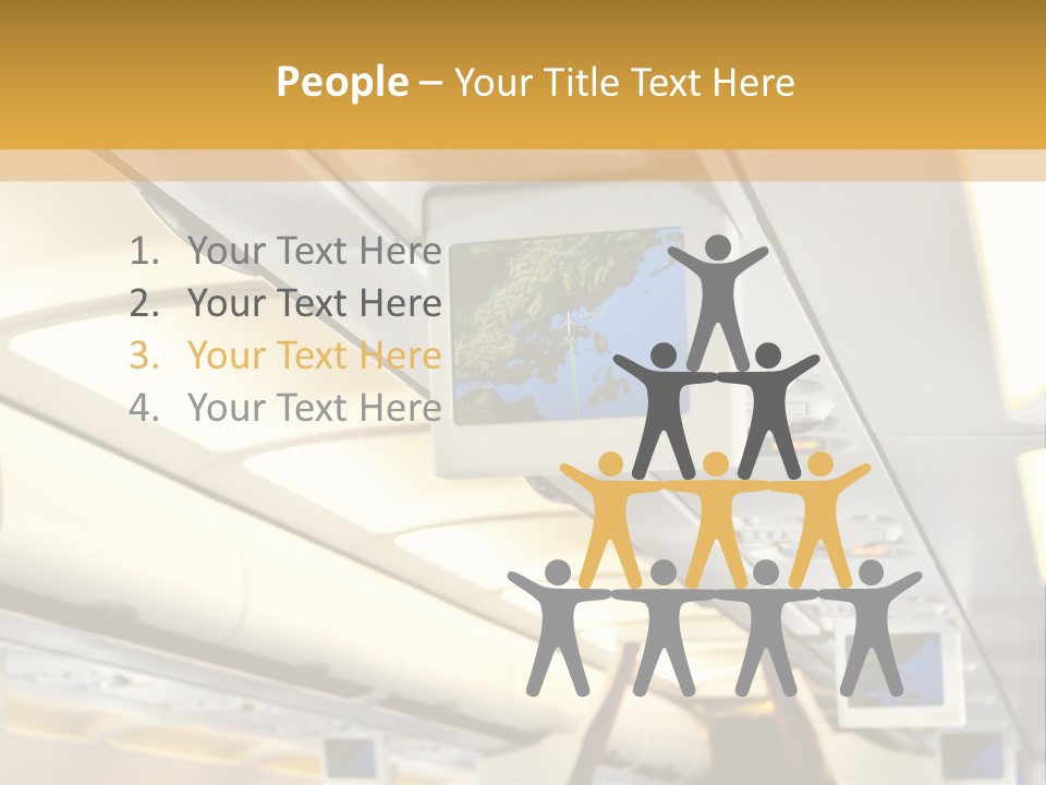 Airplane Sit Seat PowerPoint Template