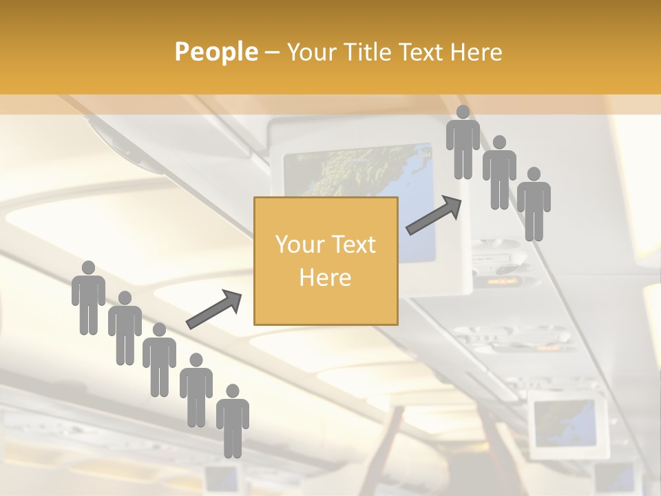 Airplane Sit Seat PowerPoint Template