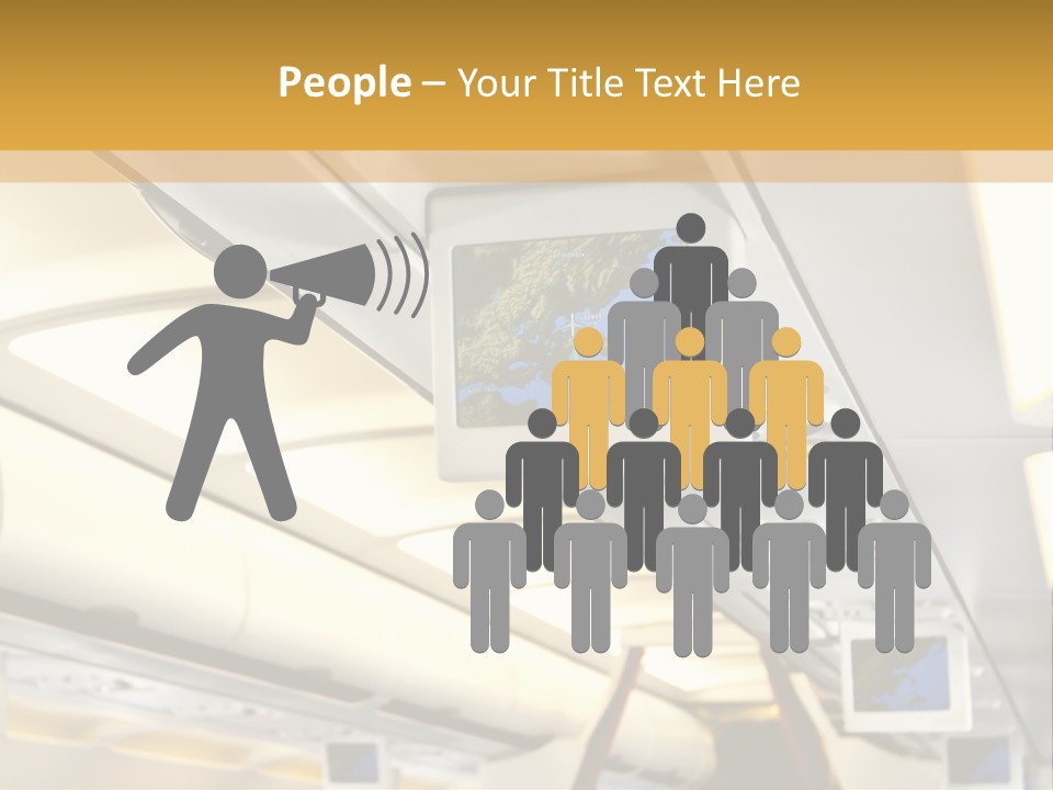 Airplane Sit Seat PowerPoint Template