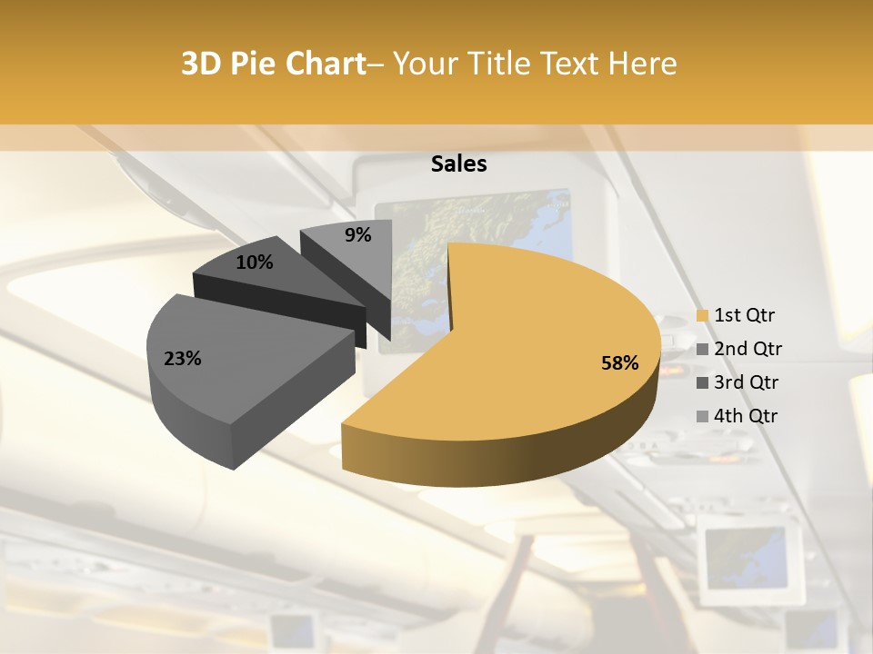 Airplane Sit Seat PowerPoint Template