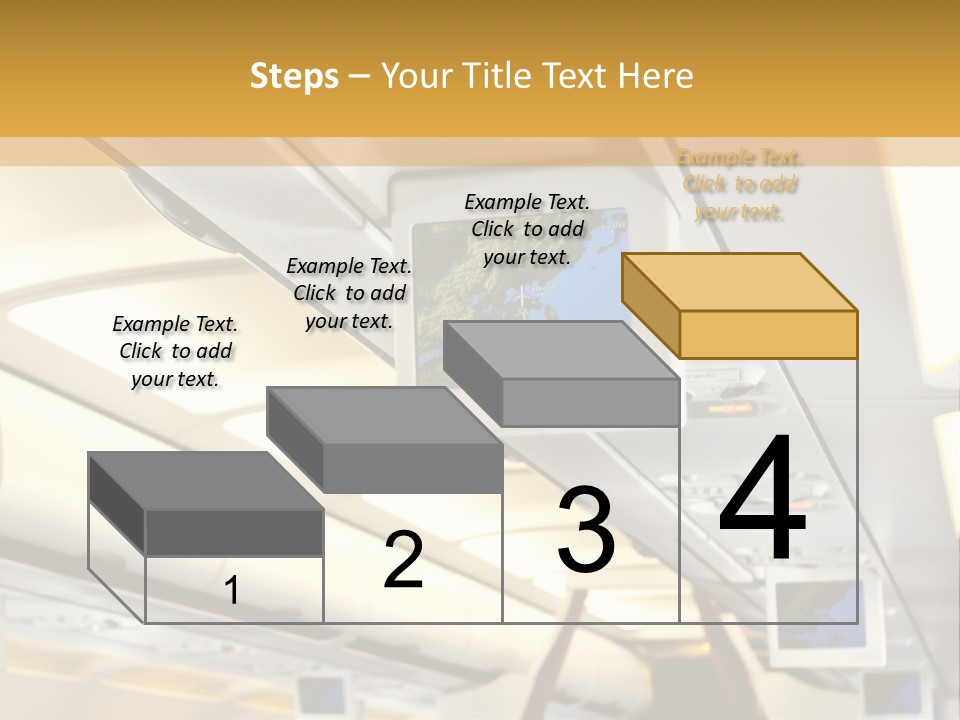 Airplane Sit Seat PowerPoint Template