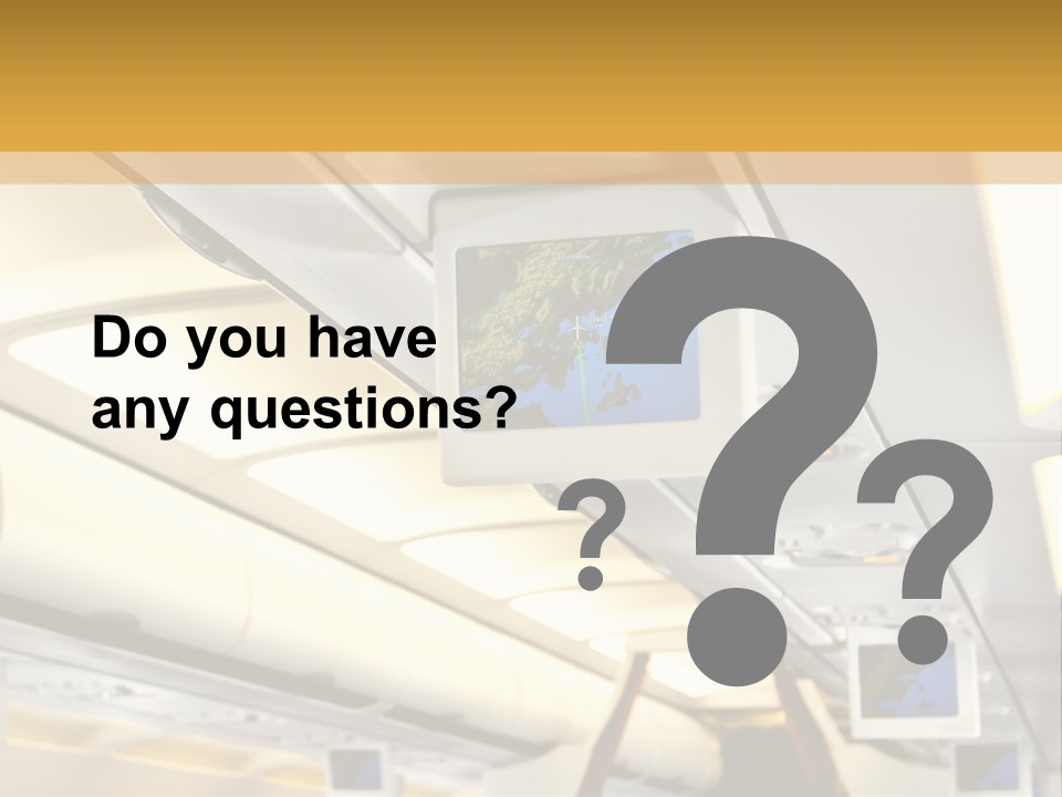 Airplane Sit Seat PowerPoint Template