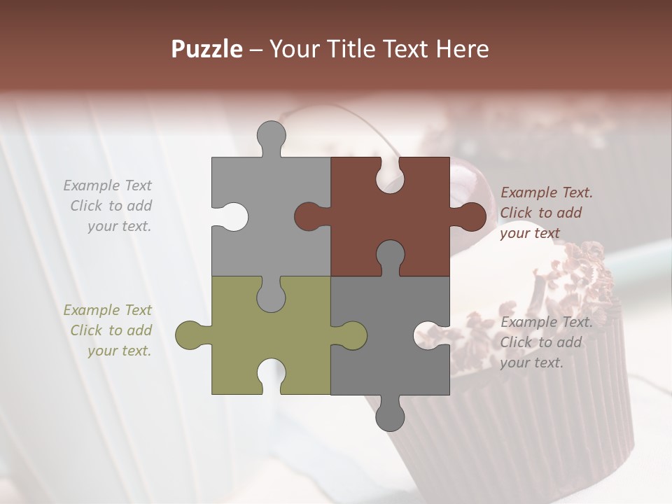 Whipped Food Frosted PowerPoint Template