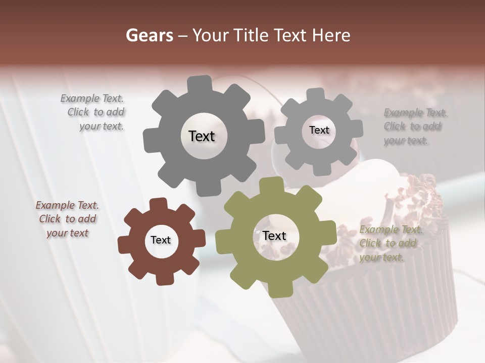 Whipped Food Frosted PowerPoint Template