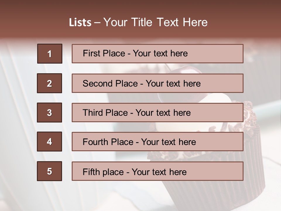 Whipped Food Frosted PowerPoint Template