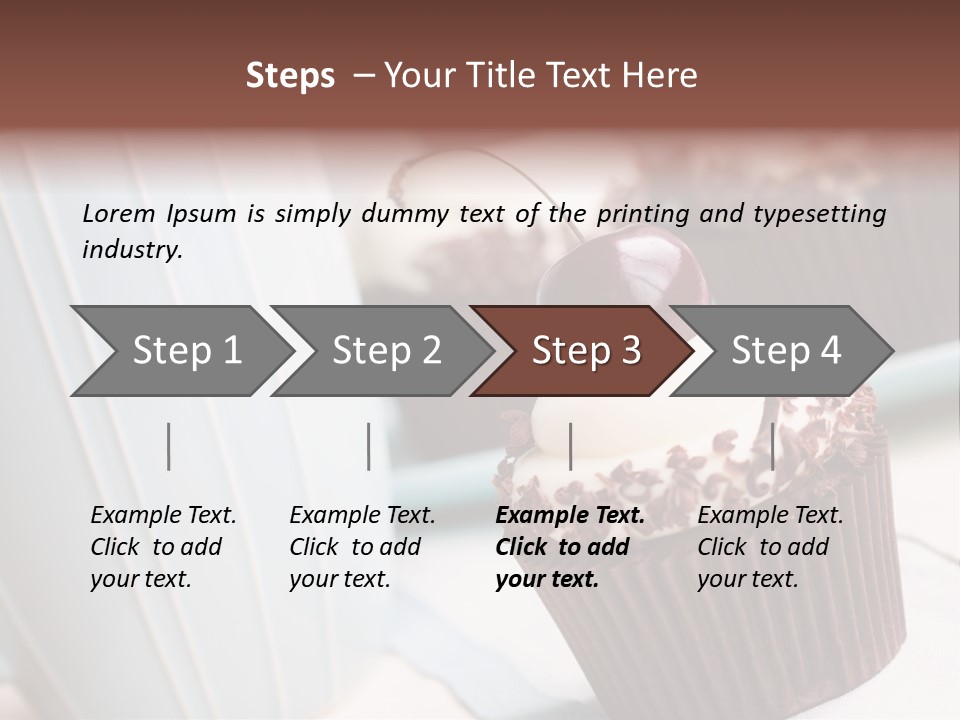Whipped Food Frosted PowerPoint Template