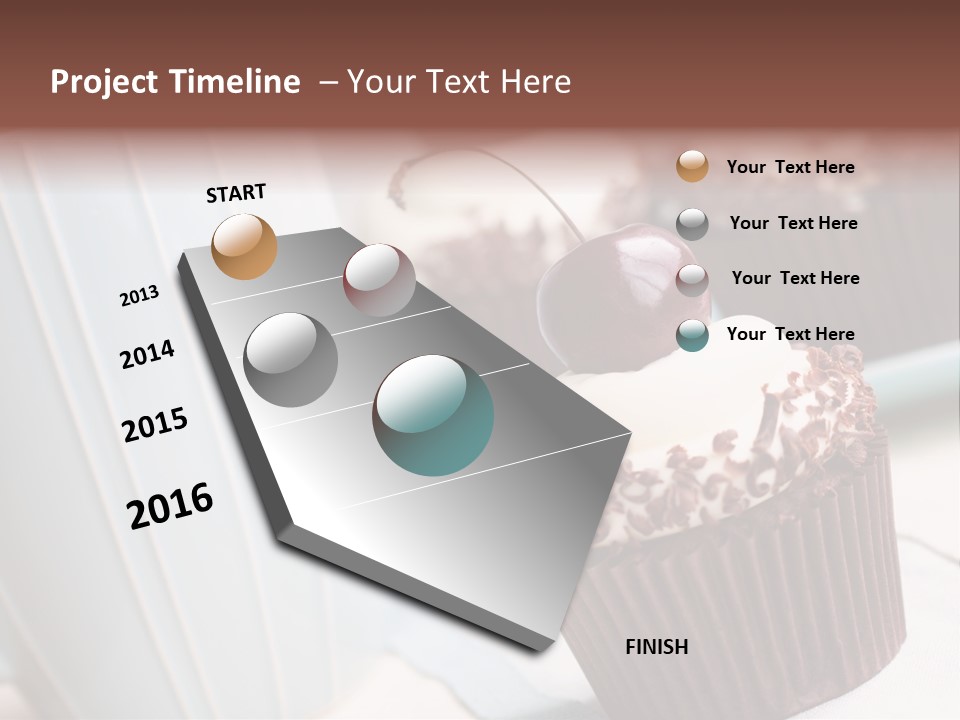 Whipped Food Frosted PowerPoint Template