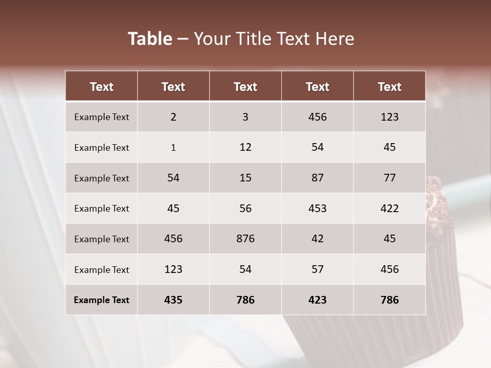 Whipped Food Frosted PowerPoint Template