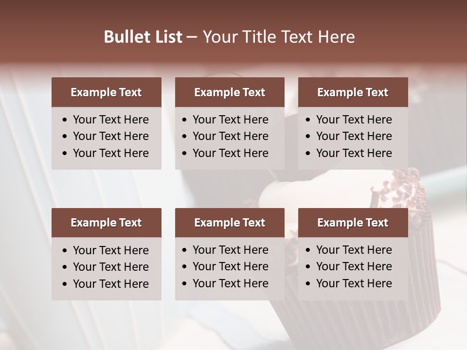 Whipped Food Frosted PowerPoint Template