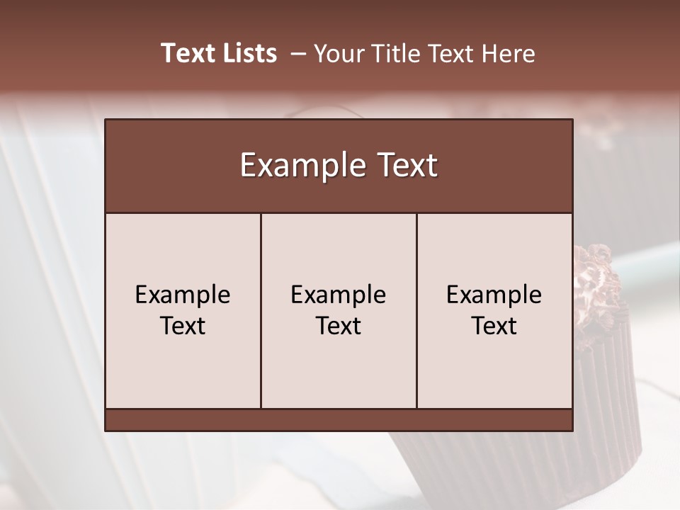 Whipped Food Frosted PowerPoint Template