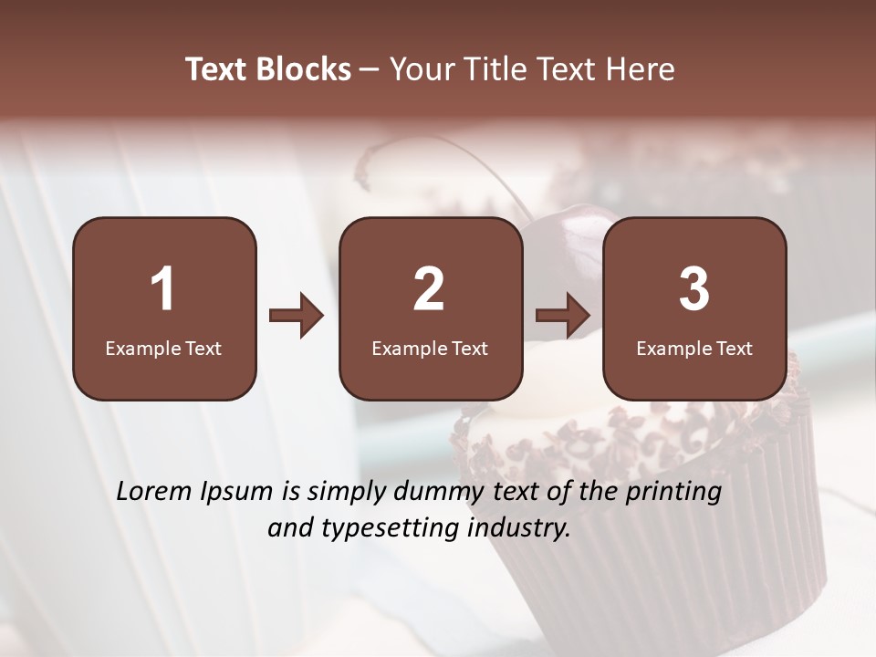 Whipped Food Frosted PowerPoint Template