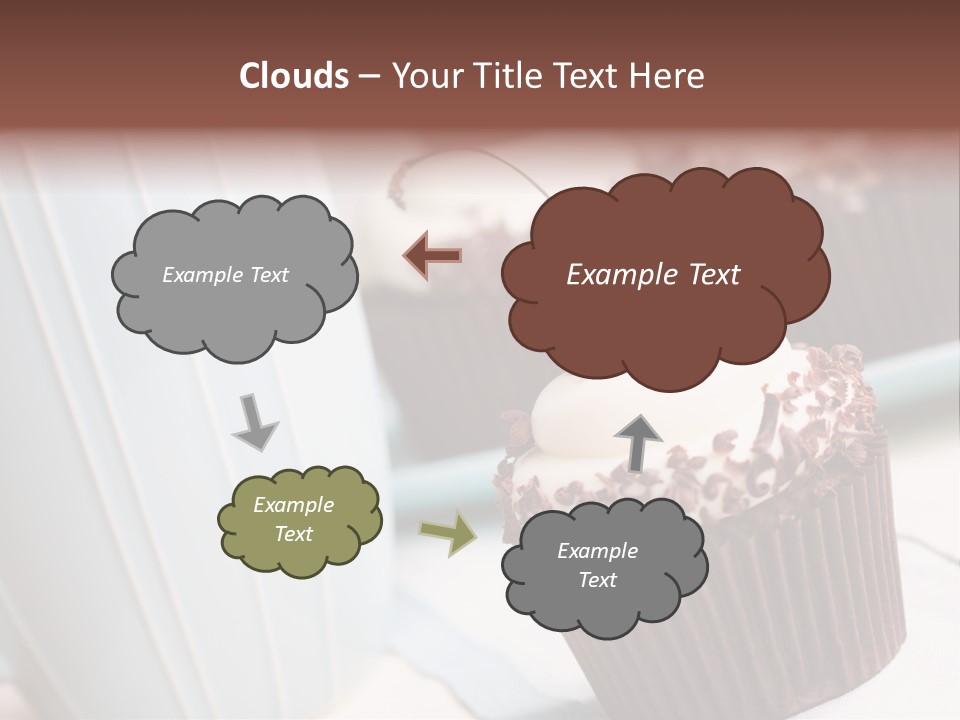 Whipped Food Frosted PowerPoint Template
