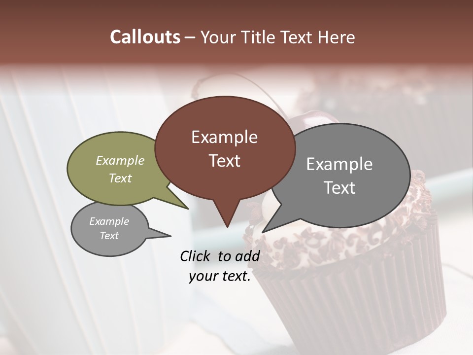 Whipped Food Frosted PowerPoint Template