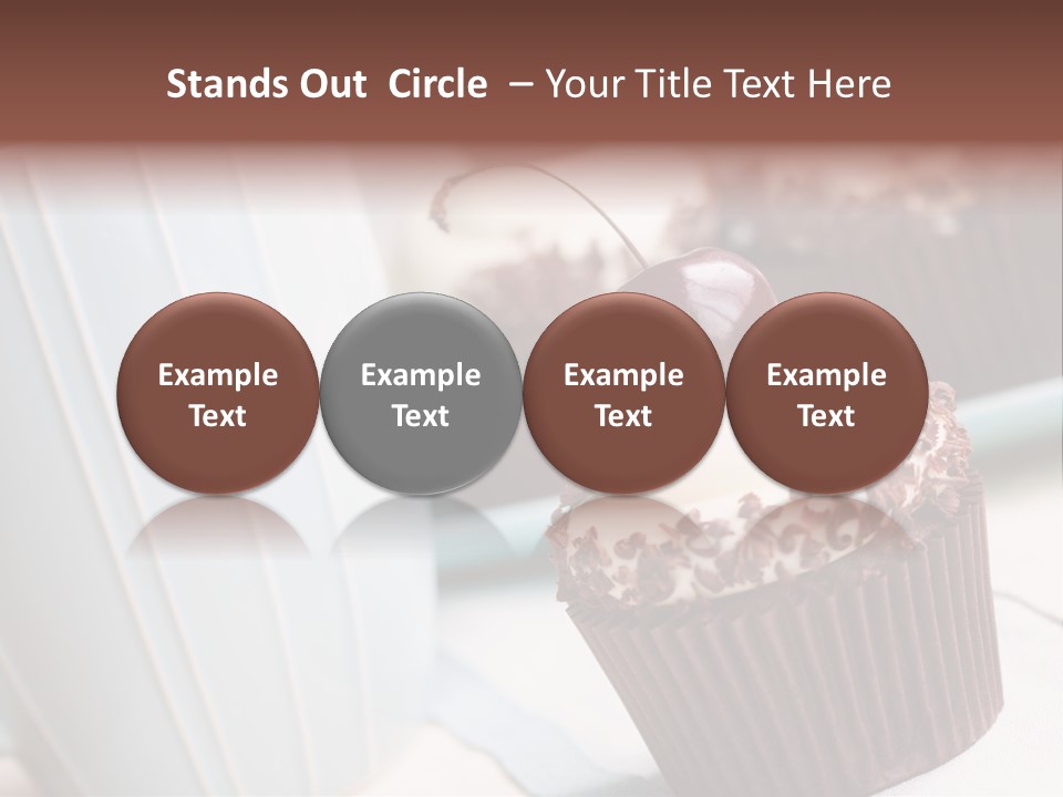 Whipped Food Frosted PowerPoint Template