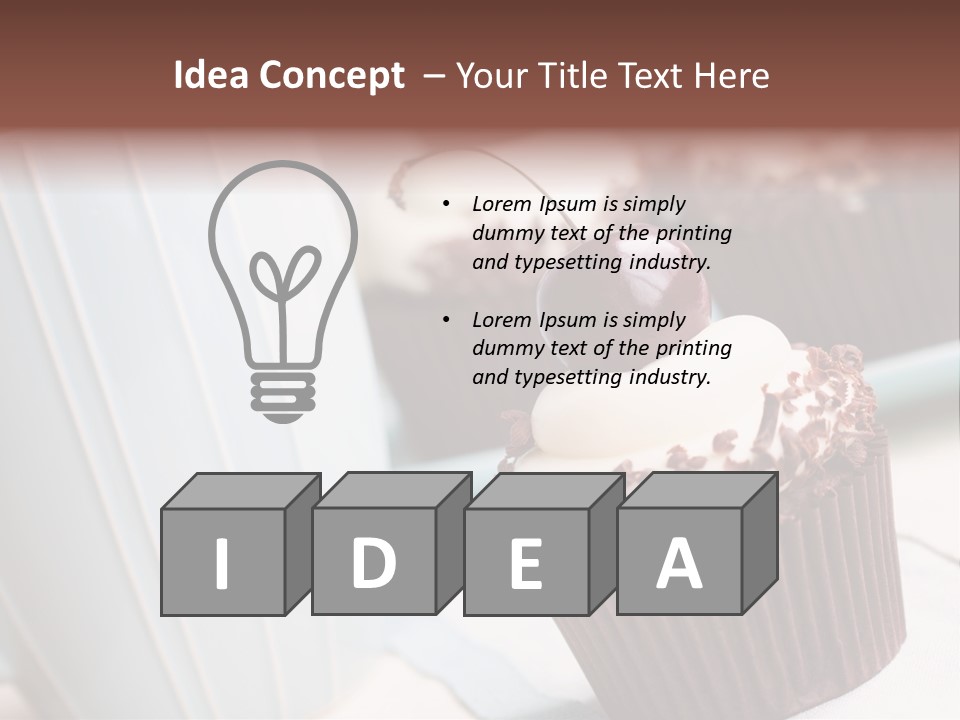 Whipped Food Frosted PowerPoint Template