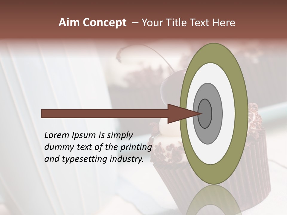 Whipped Food Frosted PowerPoint Template