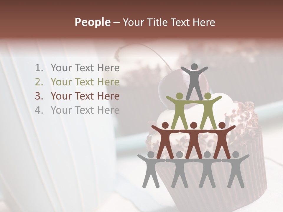 Whipped Food Frosted PowerPoint Template