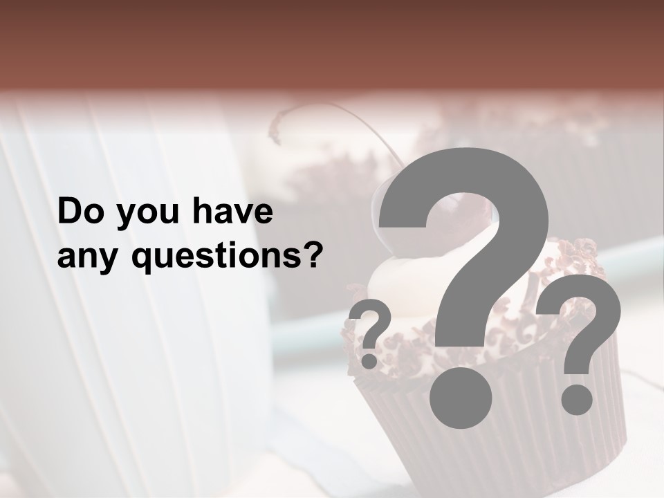 Whipped Food Frosted PowerPoint Template