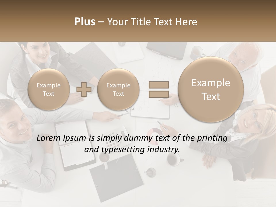 Casual Worker Camera PowerPoint Template