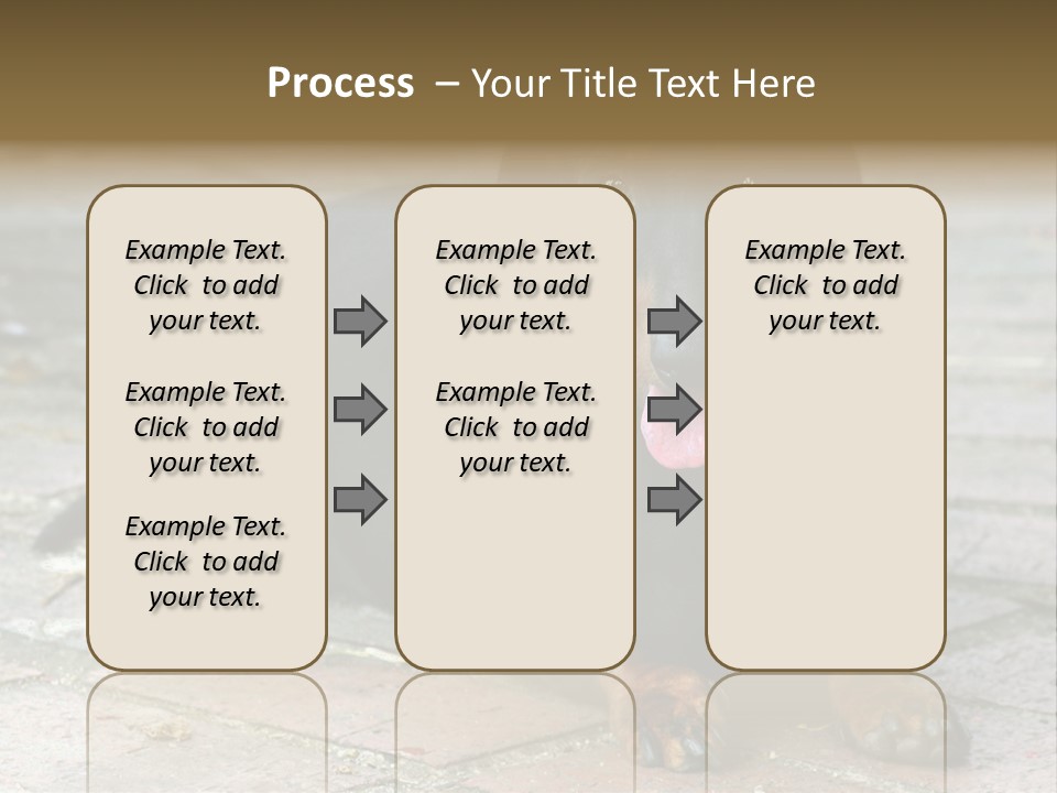 Lying Goodnatured Dog PowerPoint Template