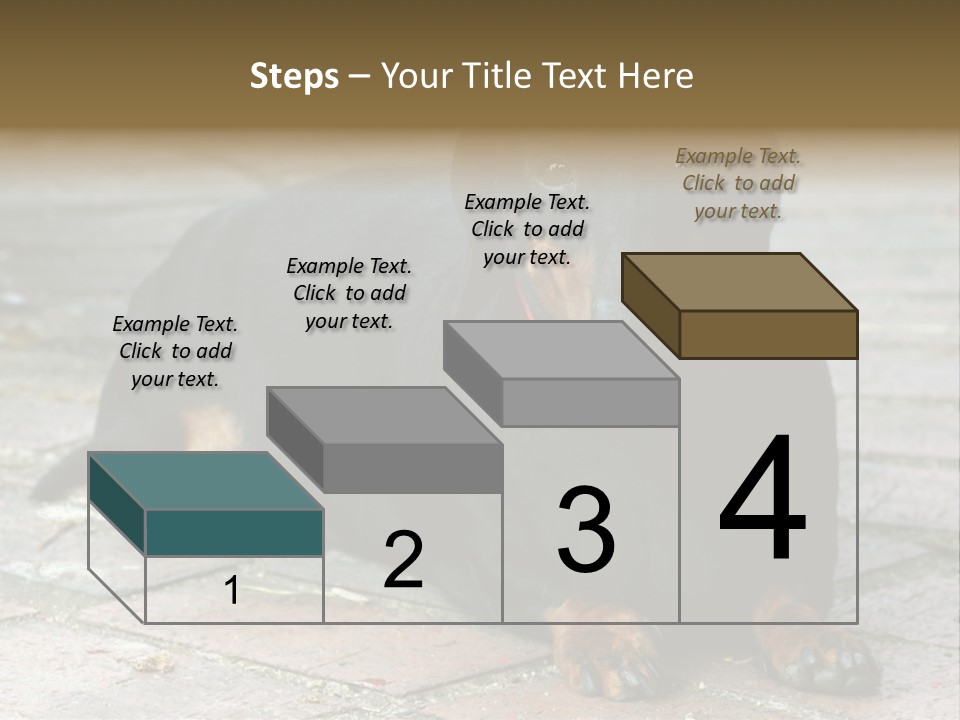Lying Goodnatured Dog PowerPoint Template