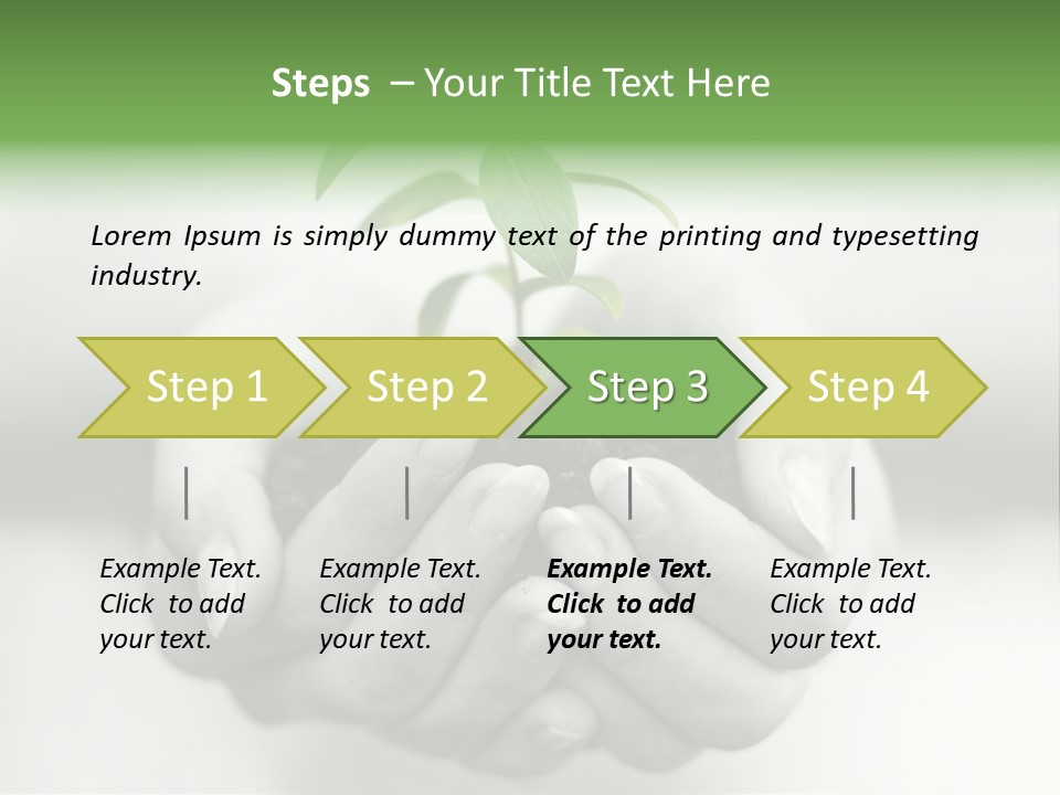 Plant Gardening Green PowerPoint Template