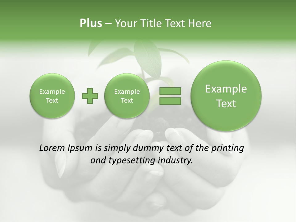 Plant Gardening Green PowerPoint Template