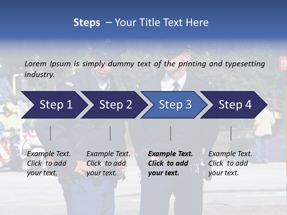 Police Young Prinsjesdag PowerPoint Template