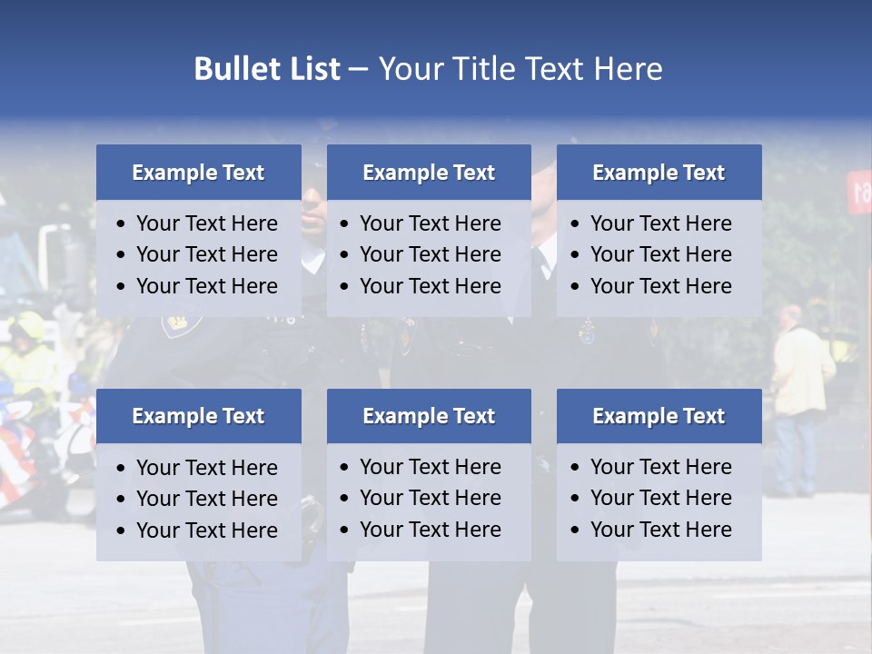 Police Young Prinsjesdag PowerPoint Template