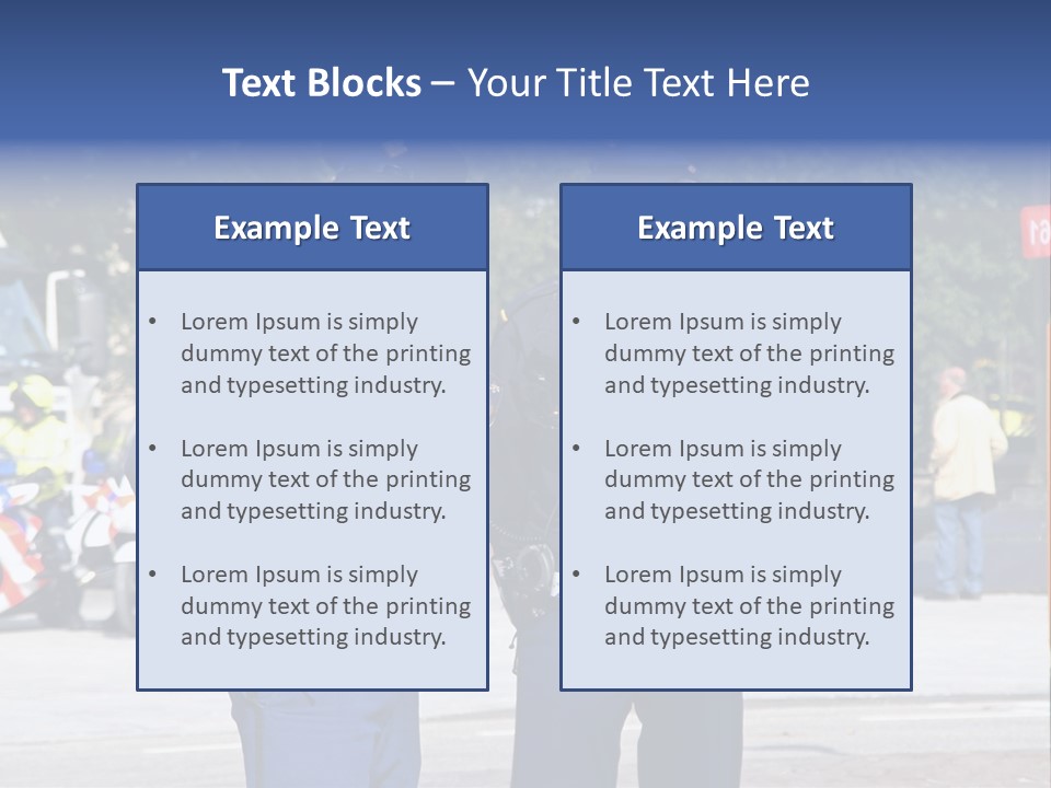 Police Young Prinsjesdag PowerPoint Template