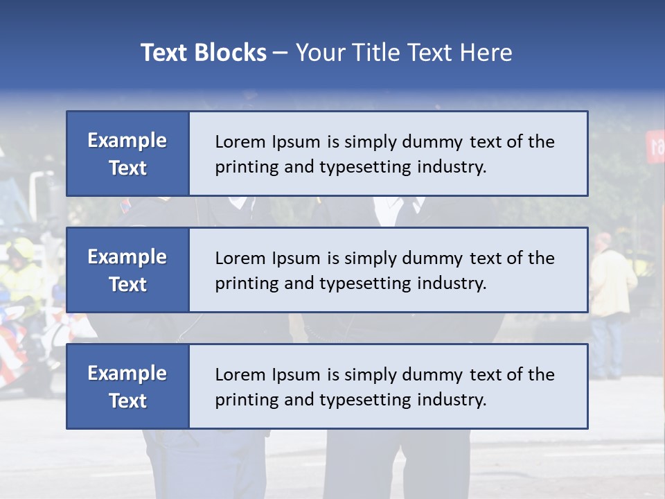 Police Young Prinsjesdag PowerPoint Template