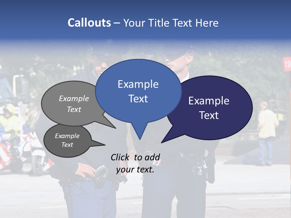 Police Young Prinsjesdag PowerPoint Template