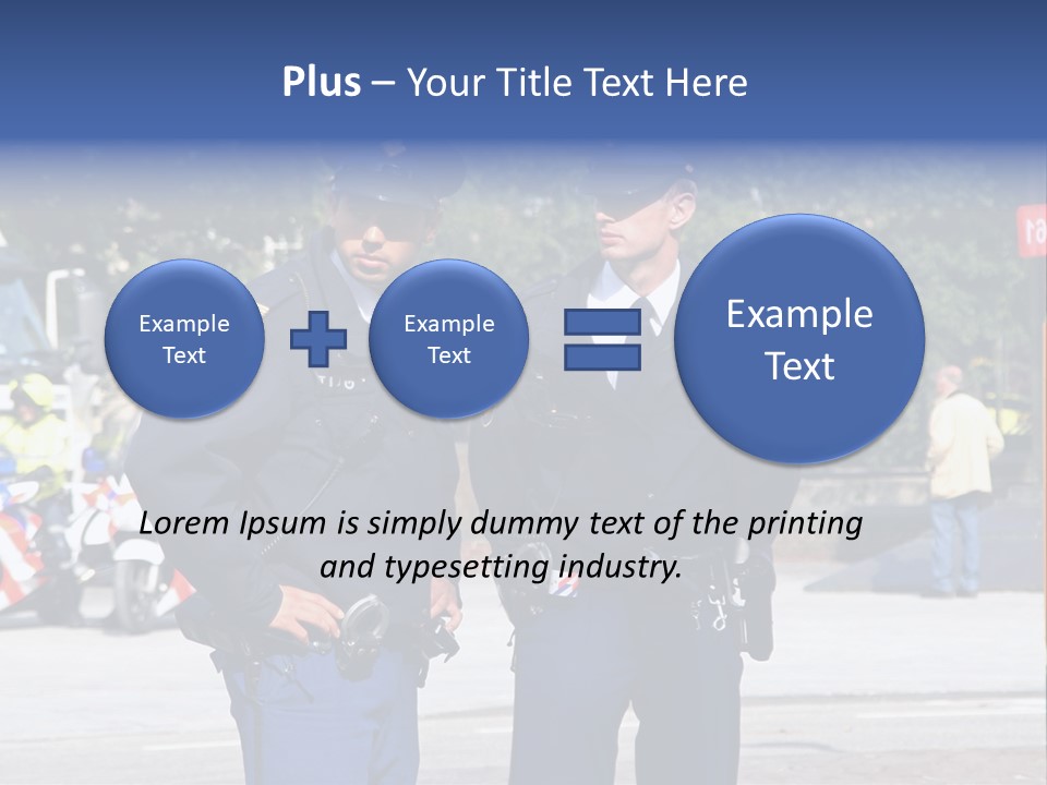 Police Young Prinsjesdag PowerPoint Template