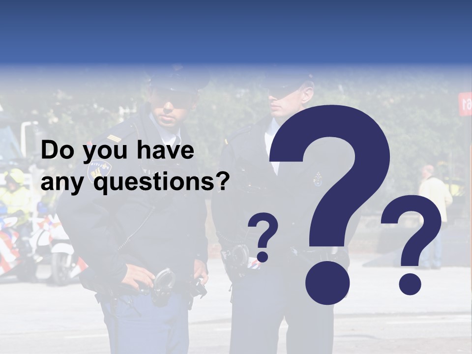 Police Young Prinsjesdag PowerPoint Template