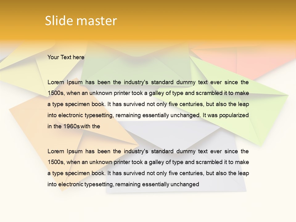 Stationery Closed Many PowerPoint Template