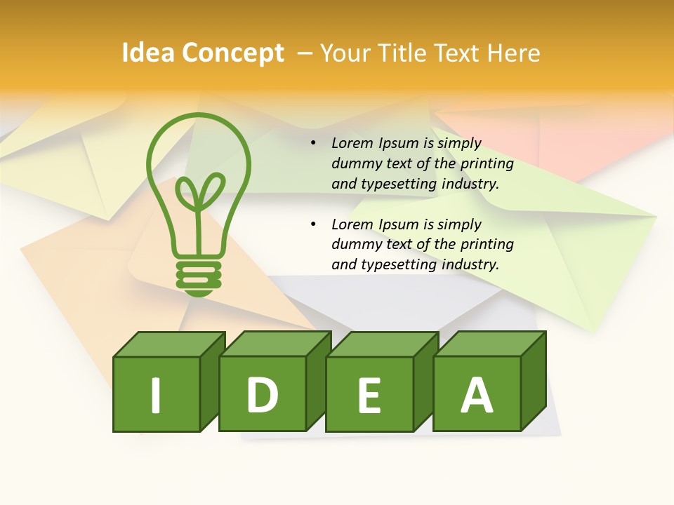 Stationery Closed Many PowerPoint Template