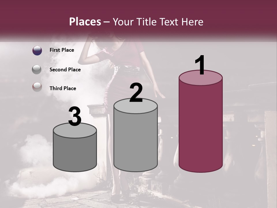Sexy Twilight Pose PowerPoint Template