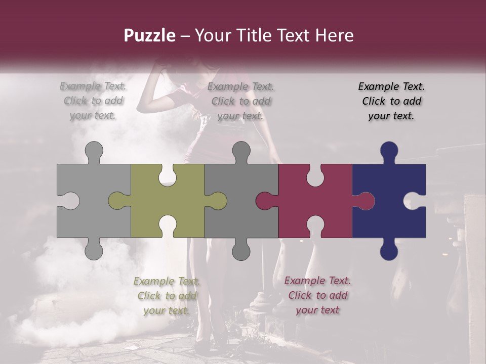 Sexy Twilight Pose PowerPoint Template