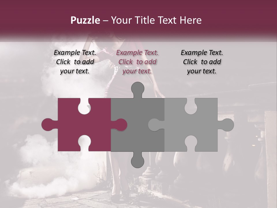 Sexy Twilight Pose PowerPoint Template
