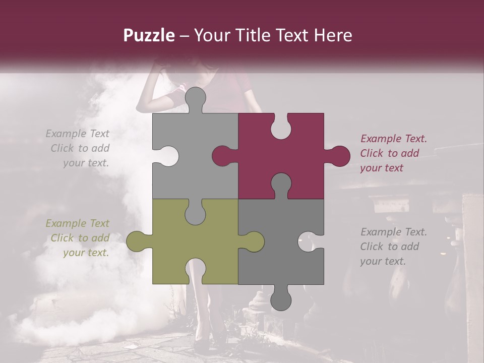 Sexy Twilight Pose PowerPoint Template