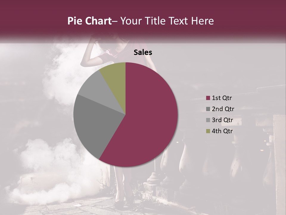 Sexy Twilight Pose PowerPoint Template