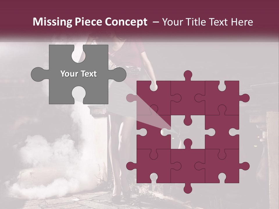 Sexy Twilight Pose PowerPoint Template