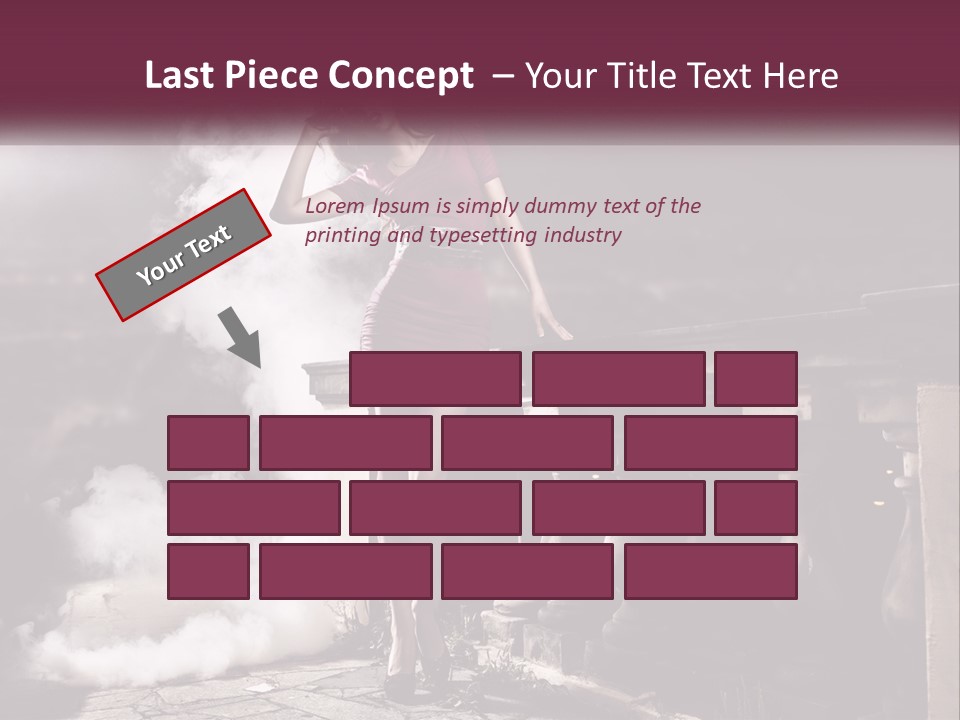 Sexy Twilight Pose PowerPoint Template
