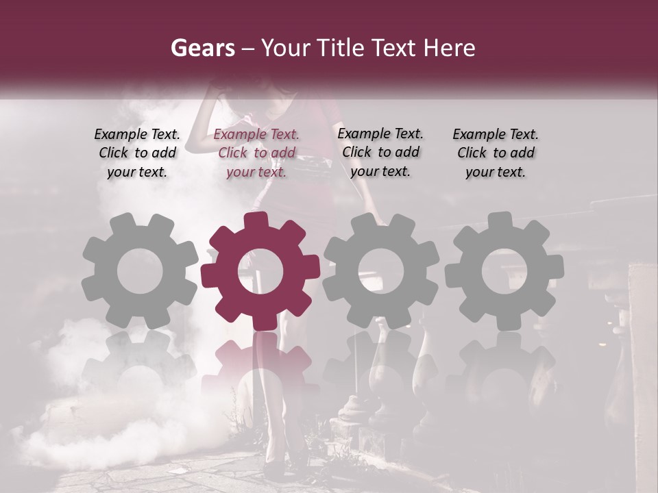 Sexy Twilight Pose PowerPoint Template
