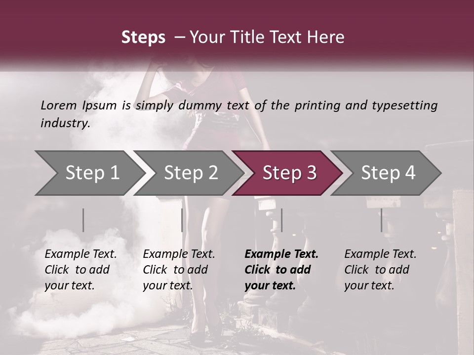 Sexy Twilight Pose PowerPoint Template